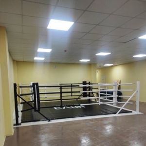 Продолжается обустройство нового зала бокса в п.Усогорск