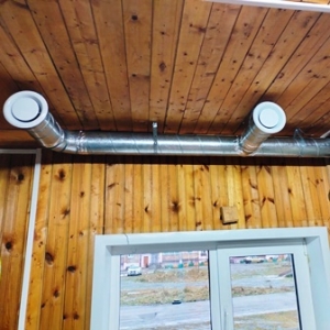 Завершен монтаж вентиляции в здании лыжной базы п. Усогорск
